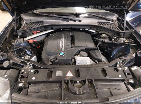 5UXWX7C5XG0S15318 2016 BMW X3 Blue Rear view