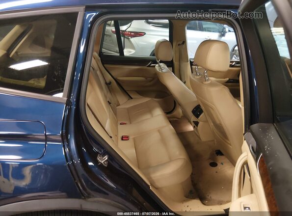 5UXWX7C5XG0S15318 2016 BMW X3 Blue VIN sticker view