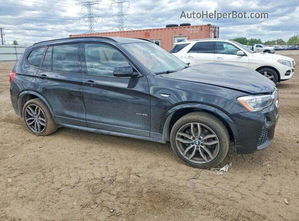 5UXWX7C5XH0U42882 2017 BMW X3 Черный Передняя правая четверть