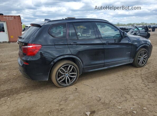 5UXWX7C5XH0U42882 2017 BMW X3 Черный Задняя правая четверть