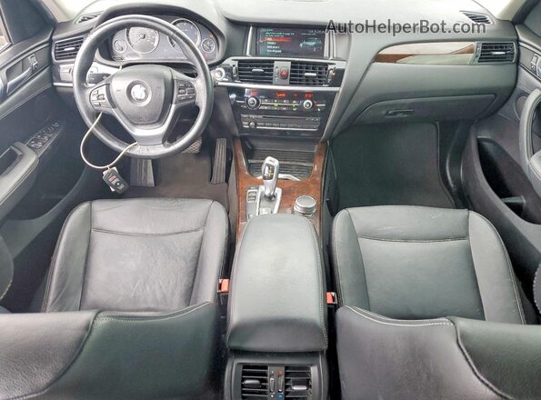 5UXWX9C31H0T20941 2017 BMW X3 Black წინა პანელის ხედი