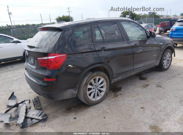 5UXWX9C31H0T24102 2017 BMW X3 Black Задня права чверть
