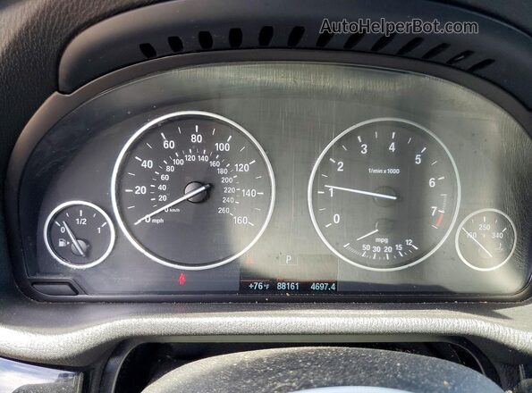 5UXWX9C31H0W74152 2017 BMW X3 Black Вид щитка приладів
