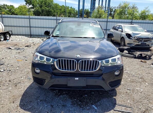 5UXWX9C31H0W74152 2017 BMW X3 Black Вид спереду