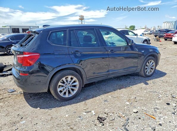 5UXWX9C31H0W74152 2017 BMW X3 Black Задня права чверть
