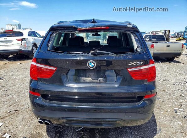 5UXWX9C31H0W74152 2017 BMW X3 Black Вид ззаду