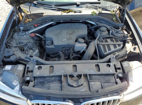 5UXWX9C31H0W74152 2017 BMW X3 Black Вид підкапотного простору
