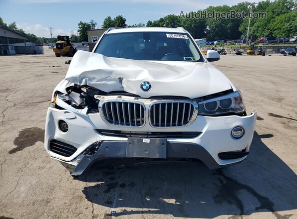 5UXWX9C32H0T19460 2017 BMW X3 White წინა ხედი