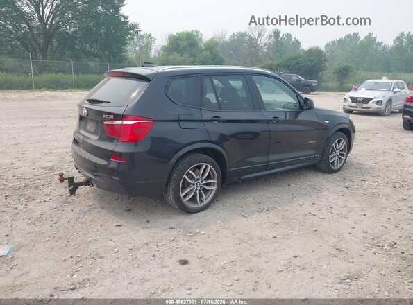 5UXWX9C32H0W70353 2017 BMW X3 Blue Задня права чверть