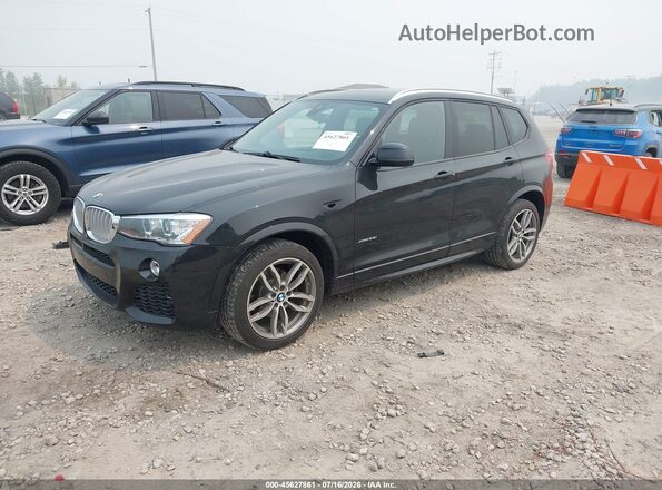 5UXWX9C32H0W70353 2017 BMW X3 Blue Передня ліва чверть
