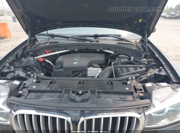 5UXWX9C32H0W70353 2017 BMW X3 Blue Вид ззаду