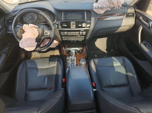 5UXWX9C32H0W72412 2017 BMW X3 White Вид панелі приладів
