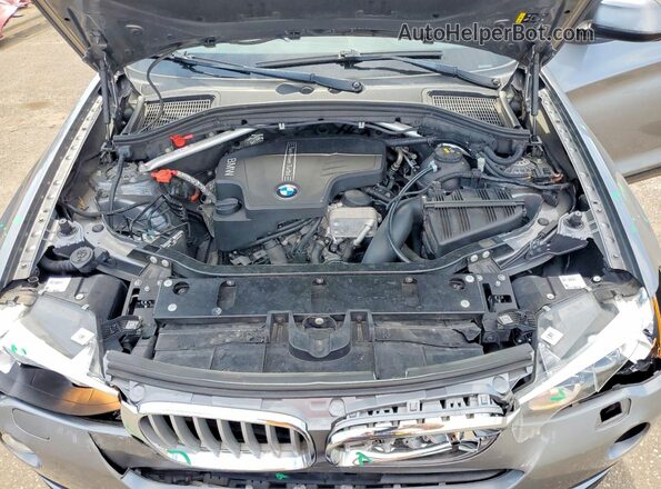 5UXWX9C33H0W68014 2017 BMW X3 Silver Вид підкапотного простору