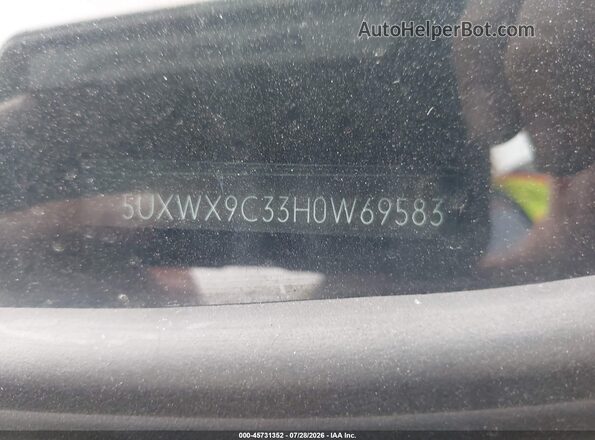 5UXWX9C33H0W69583 2017 BMW X3 Black Вид підкапотного простору