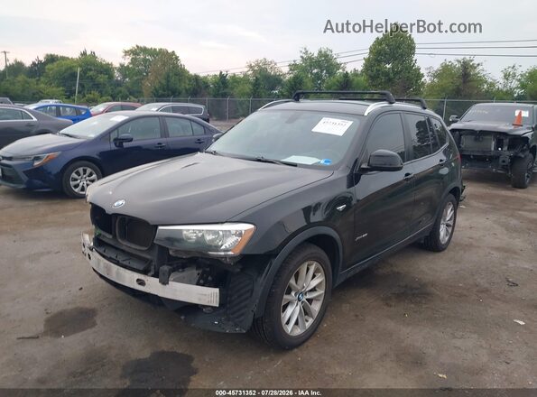 5UXWX9C33H0W69583 2017 BMW X3 Black Передня ліва чверть