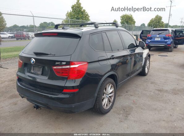 5UXWX9C33H0W69583 2017 BMW X3 Black Задня права чверть
