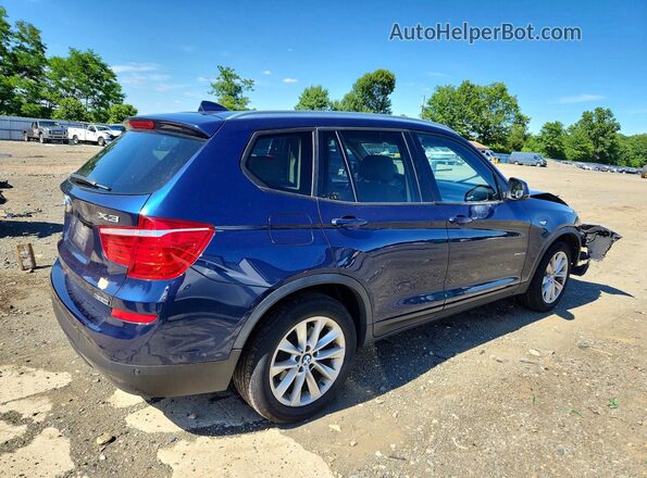 5UXWX9C34H0T21825 2017 BMW X3 Blue Tył prawy