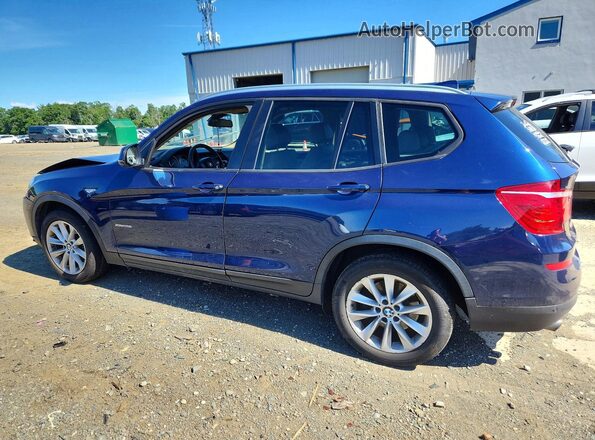 5UXWX9C34H0T21825 2017 BMW X3 Blue Tył lewy
