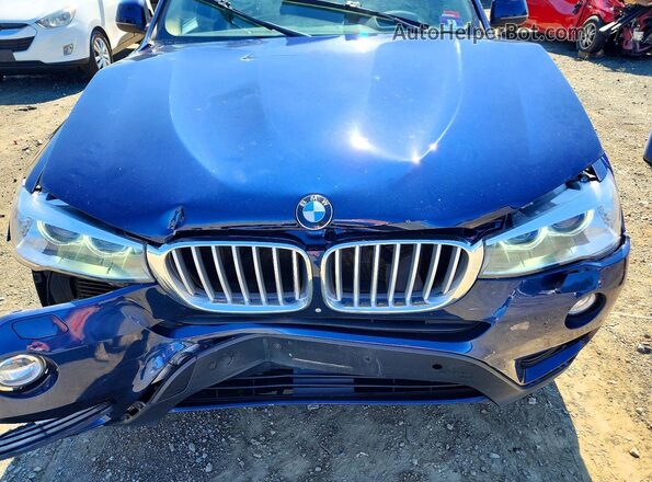 5UXWX9C34H0T21825 2017 BMW X3 Blue Widok komory silnika