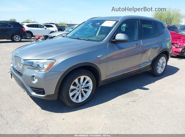 5UXWX9C34H0T22697 2017 BMW X3 Серый Передняя левая четверть