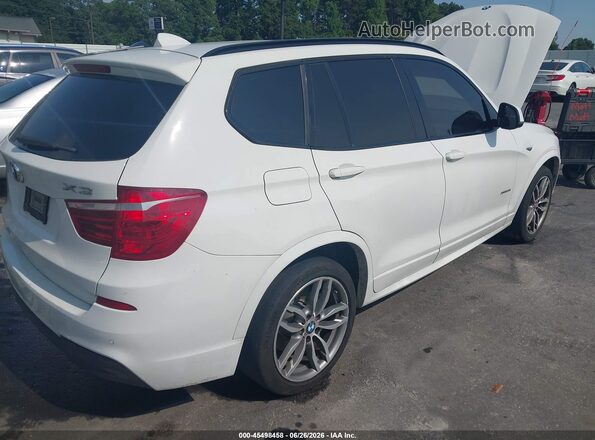 5UXWX9C35H0T25172 2017 BMW X3 White Задня права чверть