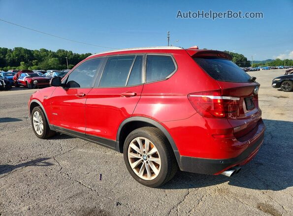 5UXWX9C36H0T18814 2017 BMW X3 Red უკანა მარცხენა