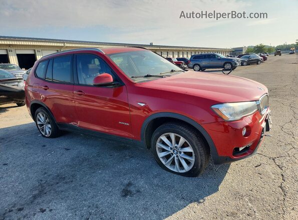 5UXWX9C36H0T18814 2017 BMW X3 Red წინა მარჯვენა