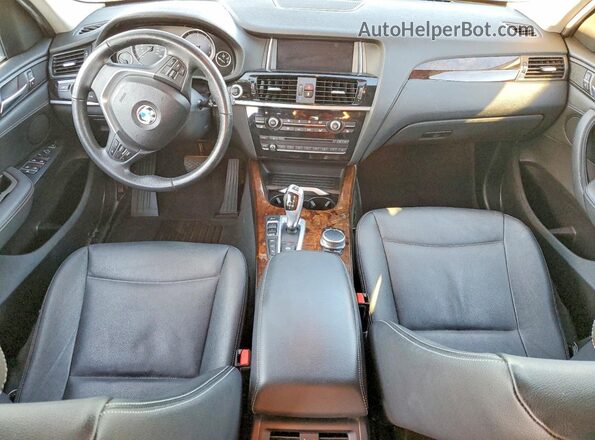 5UXWX9C36H0W78391 2017 BMW X3 Black Вид панелі приладів