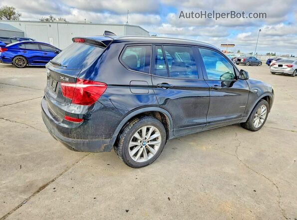5UXWX9C36H0W78391 2017 BMW X3 Black Задня права чверть