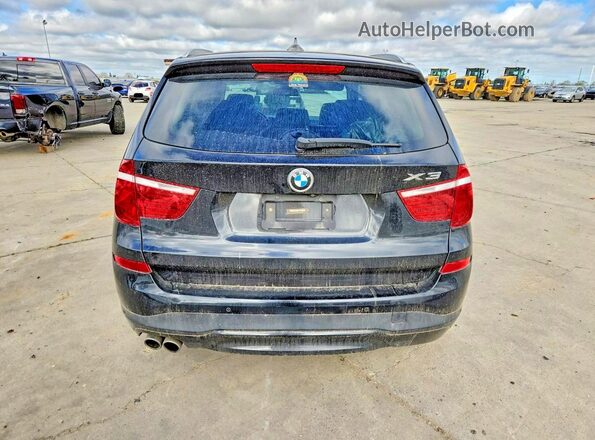 5UXWX9C36H0W78391 2017 BMW X3 Black Вид ззаду