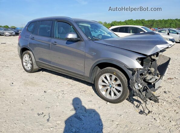 5UXWX9C37H0T20488 2017 BMW X3 Gray Delantero derecho