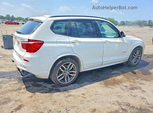 5UXWX9C37H0T20636 2017 BMW X3 White უკანა მარჯვენა