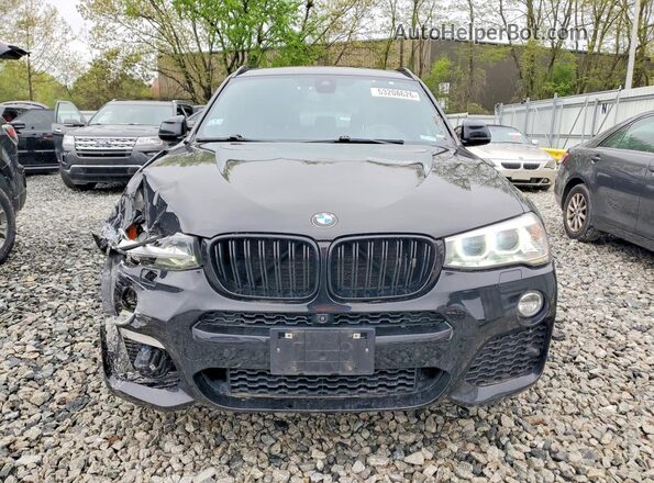 5UXWX9C37H0T21169 2017 BMW X3 Black Widok z przodu