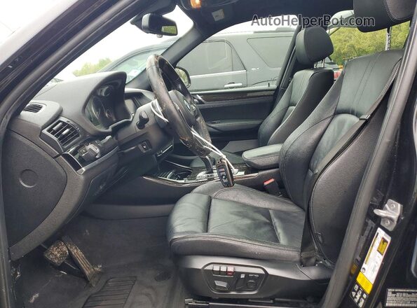 5UXWX9C37H0T21169 2017 BMW X3 Black Widok wnętrza z przodu