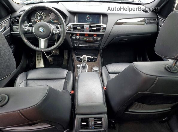 5UXWX9C37H0T21169 2017 BMW X3 Black Widok deski rozdzielczej