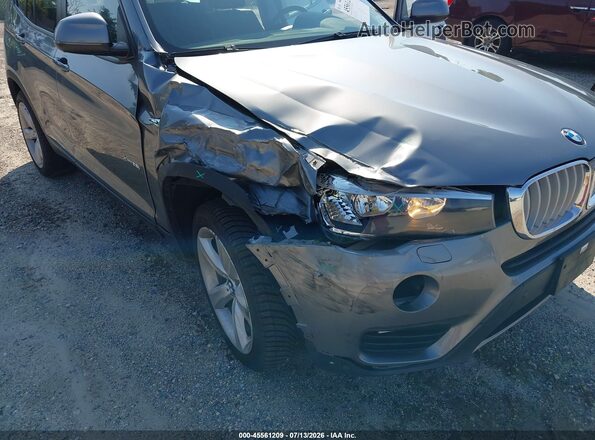 5UXWX9C37H0T25027 2017 BMW X3 Gray Вид спереду