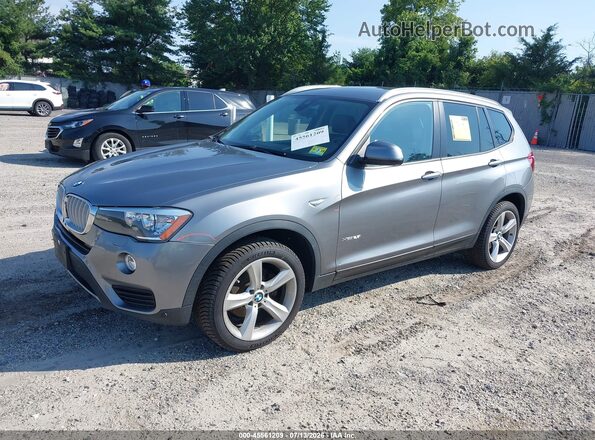 5UXWX9C37H0T25027 2017 BMW X3 Gray Передня ліва чверть