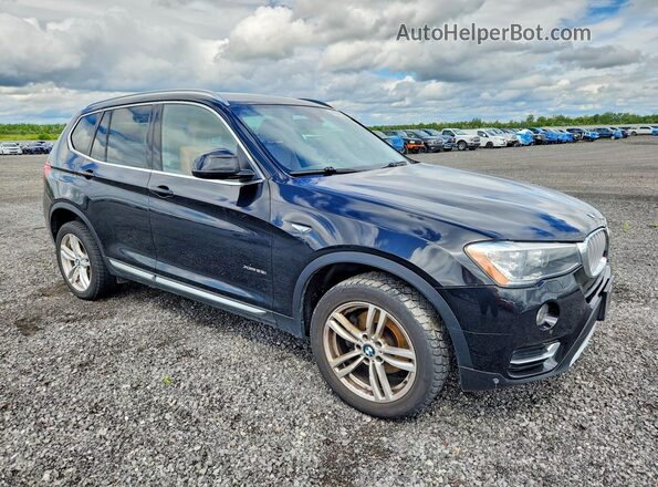 5UXWX9C38H0T21715 2017 BMW X3 Black Передня права чверть