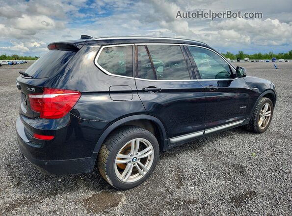 5UXWX9C38H0T21715 2017 BMW X3 Black Задня права чверть