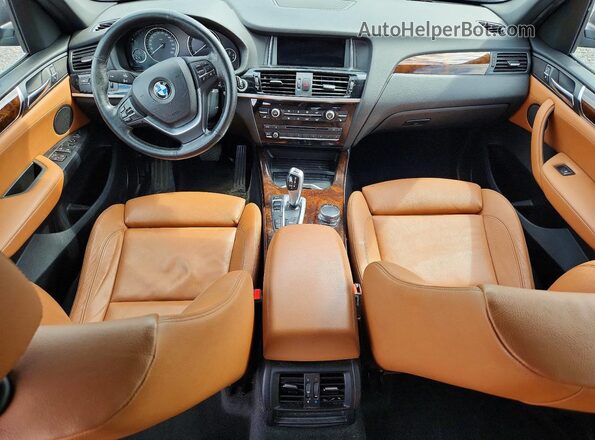 5UXWX9C38H0T21715 2017 BMW X3 Black Вид панелі приладів