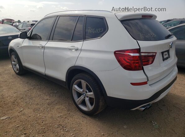 5UXWX9C38H0T22069 2017 BMW X3 White Հետևի ձախ