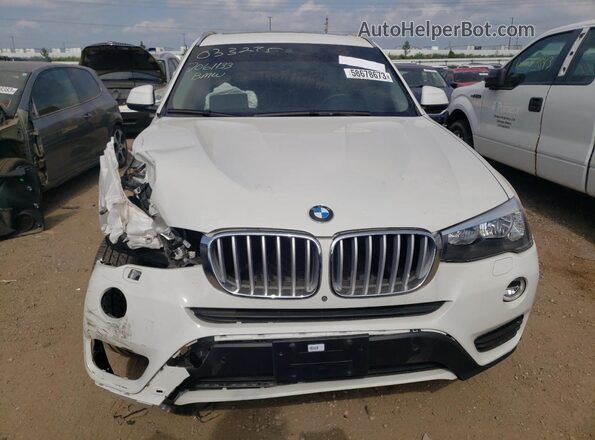 5UXWX9C38H0T22069 2017 BMW X3 White Դիմացի տեսք