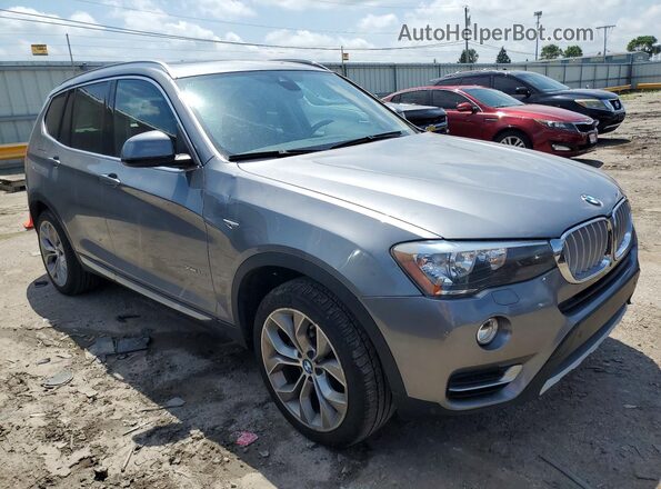 5UXWX9C38H0T24842 2017 BMW X3 Silver Front right