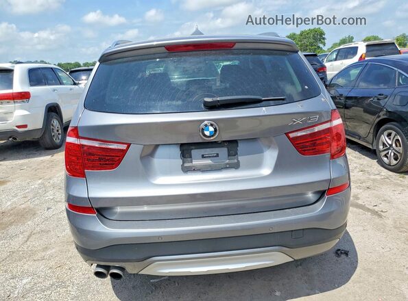 5UXWX9C38H0T24842 2017 BMW X3 Silver Rear view