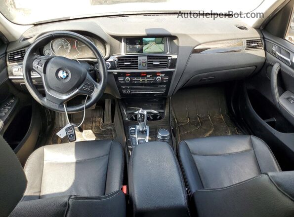 5UXWX9C38H0T24842 2017 BMW X3 Silver Dashboard view