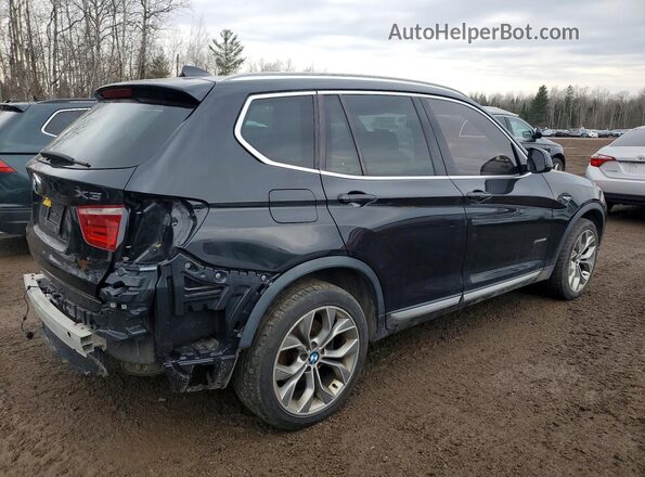 5UXWX9C39H0T16880 2017 BMW X3 Black Задня права чверть