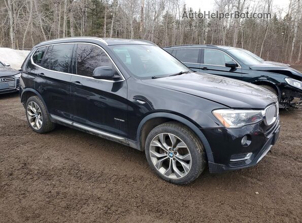 5UXWX9C39H0T16880 2017 BMW X3 Black Передня права чверть