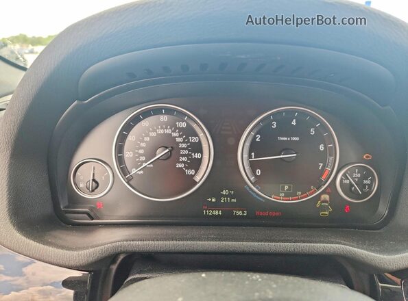 5UXWX9C3XH0T22154 2017 BMW X3 Black Սարքավորումների վահանակի տեսք