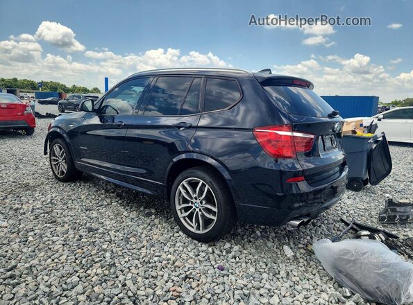 5UXWX9C3XH0T22154 2017 BMW X3 Black Հետևի ձախ