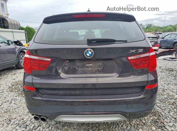 5UXWX9C50G0D86240 2016 BMW X3 Black Հետևի տեսք